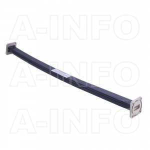 90WF-500_BPBM WR90 Flexible Waveguide 8.2-12.4GHz with Two Rectangular Waveguide Interfaces 
