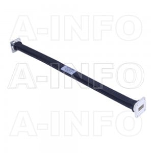 90WF-500 WR90 Flexible Waveguide 8.2-12.4GHz with Two Rectangular Waveguide Interfaces 