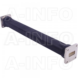 90WFT-300_BPBM WR90 Flexible Twistable Waveguide 8.2-12.4GHz with Two Rectangular Waveguide Interfaces 