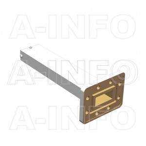 90WMPL25_BE WR90 Waveguide Low-Medium Power Load 8.2-12.4GHz with Rectangular Waveguide Interface