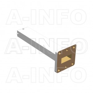 90WMPL25_PB WR90 Waveguide Low-Medium Power Load 8.2-12.4GHz with Rectangular Waveguide Interface