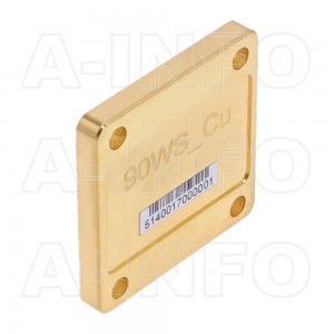 90WS_Cu WR90 Waveguide Short Plates 8.2-12.4GHz with Rectangular Waveguide Interface