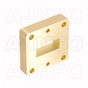 90WSPA14_Cu WR90 Wavelength 1/4 Spacer(Shim) 8.2-12.4GHz with Rectangular Waveguide Interfaces 