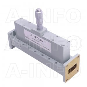 90WVA-20 WR90 Waveguide Variable Attenuator 8.2-12.4GHz with Two Rectangular Waveguide Interfaces