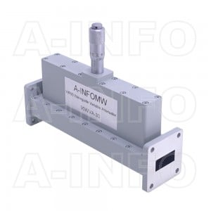 90WVA-30 WR90 Waveguide Variable Attenuator 8.2-12.4GHz with Two Rectangular Waveguide Interfaces