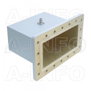 975WCAN Right Angle Rectangular Waveguide to Coaxial Adapter 0.75-1.12GHz WR975 to N Type Female
