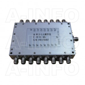 KG-16R-845-2 Reflective SP16T Switch 0.8-4.5GHz SMA-Female