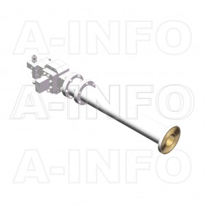 LB-ACH-137-10-T02-C-NF Dual Linear Polarization Corrugated Feed Horn Antenna 5.85-8.2GHz 10dB Gain N Type Female