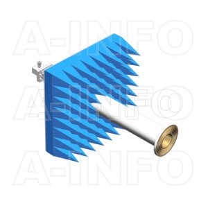LB-ACH-229-10-C-7-A1 Linear Polarization Corrugated Feed Horn Antenna 3.3-4.9GHz 10dB Gain 7mm Equipped with Absorber