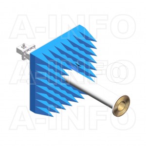 LB-ACH-284-10-C-NF-A1 Linear Polarization Corrugated Feed Horn Antenna 2.6-3.95GHz 10dB Gain N Type Female Equipped with Absorber