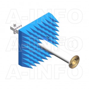 LB-ACH-430-10-C-7/16F-A1 Linear Polarization Corrugated Feed Horn Antenna 1.7-2.6GHz 10dB Gain 7/16 DIN Female Equipped with Absorber