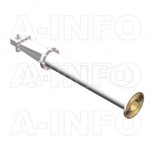 LB-ACH-975-10-C-NF Linear Polarization Corrugated Feed Horn Antenna 0.75-1.12GHz 10dB Gain N Type Female