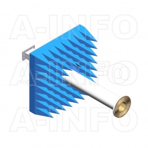 LB-ACH-975-10-A-A1 Linear Polarization Corrugated Feed Horn Antenna 0.75-1.12GHz 10dB Gain Rectangular Waveguide Interface Equipped with Absorber