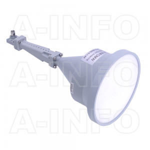 LB-CL-180400-30-C-KM Linear Polarization Lens Horn Antenna 18.0-40.0GHz 27dB Gain 2.92mm Male