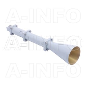 LB-CNH-90-15-R16-C-SF Right Hand Circular Polarization(RHCP) Conical Horn Antenna 8.9-11.7GHz 15dB Gain SMA Female