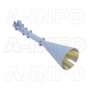 LB-CNH-90-20-D16-C-NF Dual Circular Polarization Conical Horn Antenna 8.9-11.7GHz 20dB Gain N Type Female