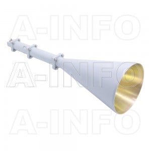 LB-CNH-90-20-L16-C-3.5F Left Hand Circular Polarization(LHCP) Conical Horn Antenna 8.9-11.7GHz 20dB Gain 3.5mm Female