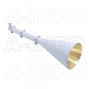 LB-CNH-90-20-L16-C-7 Left Hand Circular Polarization(LHCP) Conical Horn Antenna 8.9-11.7GHz 20dB Gain 7mm