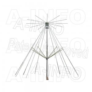 PZ-450/P Discone-type Antenna 0.04-0.5GHz 1dB Gain N Type Female