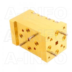 8WOMTS2.032-02_Cu WR8 Waveguide Ortho-Mode Transducer(OMT) 90-140GHz 2.032mm(0.08inch) Square Waveguide Common Port