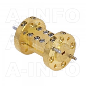 10WTA-25.4_Cu WR10 Rectangular Twist Waveguide 75-110GHz with Two Rectangular Waveguide Interfaces