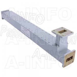 112WC-40 WR112 Waveguide High Directional Coupler WC-XX Type E-Plane Bend 7.05-10GHz 40dB Coupling with Three Rectangular Waveguide Interfaces 