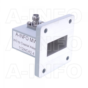 112WCA2.4 Right Angle Rectangular Waveguide to Coaxial Adapter 7.05-10GHz WR112 to 2.4mm Female