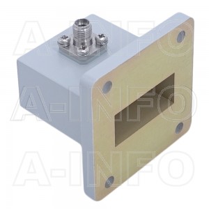 112WCA3.5 Right Angle Rectangular Waveguide to Coaxial Adapter 7.05-10GHz WR112 to 3.5mm Female