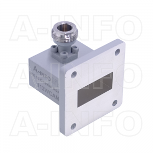 112WCAN Right Angle Rectangular Waveguide to Coaxial Adapter 7.05-10GHz WR112 to N Type Female