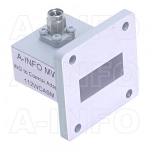 112WCASM Right Angle Rectangular Waveguide to Coaxial Adapter 7.05-10GHz WR112 to SMA Male