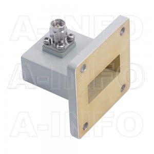 112WCAKM Right Angle Rectangular Waveguide to Coaxial Adapter 7.05-10GHz WR112 to 2.92mm Male 