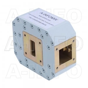 112WOMTS28.499-02 WR112 Waveguide Ortho-Mode Transducer(OMT) 7.05-10GHz 28.499mm(1.122inch) Square Waveguide Common Port