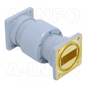 112WRJI_Cu_BEBE WR112 I-Type Single Channel Waveguide Rotary Joint 7.05-10GHz with Two Rectangular Waveguide Interfaces