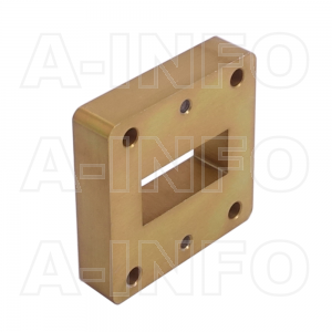 112WSPA14 WR112 Wavelength 1/4 Spacer(Shim) 7.05-10GHz with Rectangular Waveguide Interfaces 