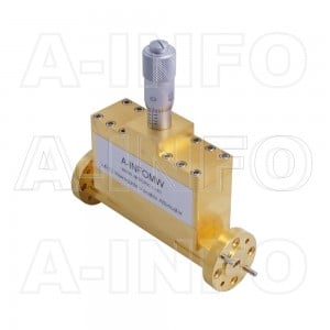 10WVA-30_Cu WR10 Waveguide Variable Attenuator 75-110GHz with Two Rectangular Waveguide Interfaces