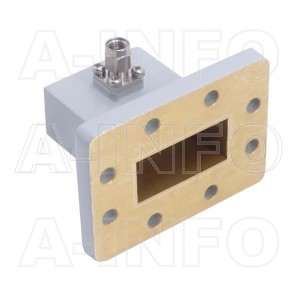 137WCA3.5M Right Angle Rectangular Waveguide to Coaxial Adapter 5.85-8.2GHz WR137 to 3.5mm Male