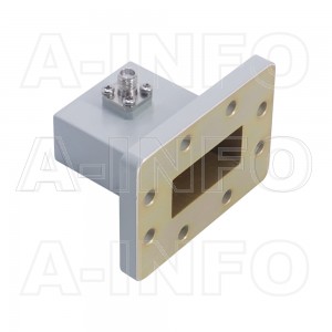 137WCAS Right Angle Rectangular Waveguide to Coaxial Adapter 5.85-8.2GHz WR137 to SMA Female