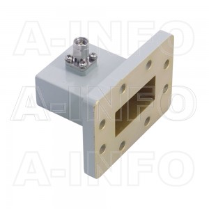 137WCASM Right Angle Rectangular Waveguide to Coaxial Adapter 5.85-8.2GHz WR137 to SMA Male