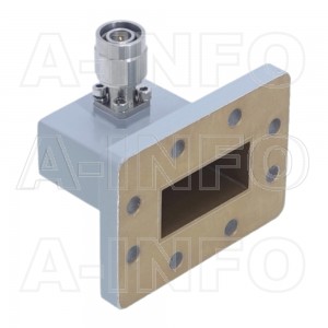 137WCATM Right Angle Rectangular Waveguide to Coaxial Adapter 5.85-8.2GHz WR137 to TNC Male