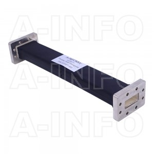 137WFT-300 WR137 Flexible Twistable Waveguide 5.85-8.2GHz with Two Rectangular Waveguide Interfaces 