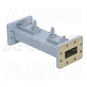 137WHHCS-50 WR137 Waveguide Loop Coupler WHHCx-XX Type 5.85-8.2GHz 50dB Coupling SMA Female 