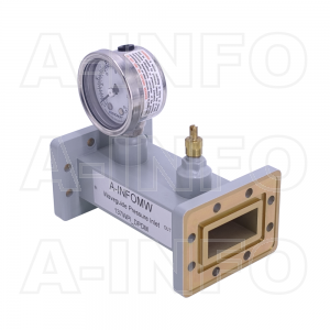 137WPI_DPDM WR137 Waveguide Pressure Inlet 5.85 - 8.20GHz with Rectangular Waveguide Interface
