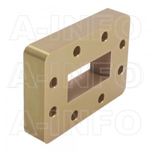137WSPA14 WR137 Wavelength 1/4 Spacer(Shim) 5.85-8.2GHz with Rectangular Waveguide Interfaces 