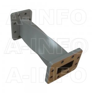 137WTA-150L WR137 Rectangular Twist Waveguide 5.85-8.2GHz with Two Rectangular Waveguide Interfaces