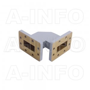 159WTHB-55-55 WR159 Miter Bend Waveguide H-Plane 4.9-7.05GHz with Two Rectangular Waveguide Interfaces