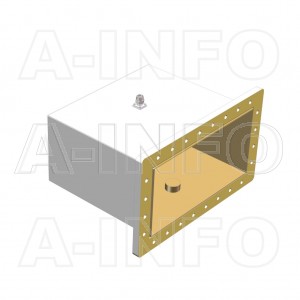 1500WCANM Right Angle Rectangular Waveguide to Coaxial Adapter 0.49-0.75GHz WR1500 to N Type Male