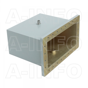 1500WCANM Right Angle Rectangular Waveguide to Coaxial Adapter 0.49-0.75GHz WR1500 to N Type Male