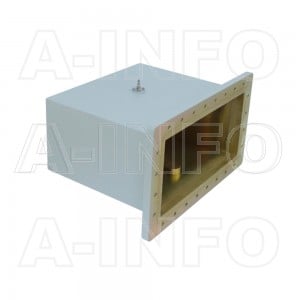 1500WCAS Right Angle Rectangular Waveguide to Coaxial Adapter 0.49-0.75GHz WR1500 to SMA Female