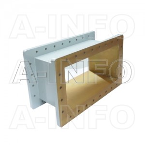 1500WSPA14 WR1500 Wavelength 1/4 Spacer(Shim) 0.49-0.75GHz with Rectangular Waveguide Interfaces 