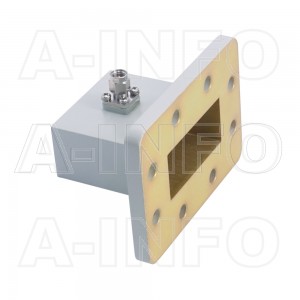 159WCA3.5M Right Angle Rectangular Waveguide to Coaxial Adapter 4.9-7.05GHz WR159 to 3.5mm Male